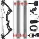 Ready to Hunt Compound Bow Package for Adults，20-70 Lbs Draw Weight, No Bow Press Needed,19”-30” Draw Length,Right Hand Archery Compound Bows Draw Weight Adjustable，Hunting Bow Kit for Beginner, 31"
