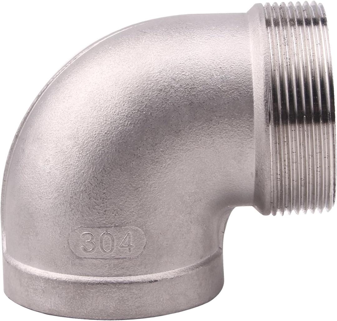 Street Elbow 90 Degree,2 Inch Male x Female NPT Thread SUS304