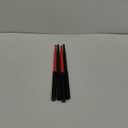 Nylon Drumsticks 2 pairs with ANTI-SLIP Handles for Drum,Exercise Plastic Drum Sticks,Attractive,Light and Durable Sticks for Drums,Musical Instrument Percussion Accessories (Black and Red)