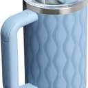 STANLEY Quencher H2.0 Tumbler with Handle and Straw 30 oz | Flowstate 3-Position Lid | Cup Holder Compatible for Travel | Insulated Stainless Steel Cup | BPA-Free | Slate Blue Drift