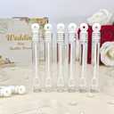Bulk Mini Bubble Wands for Wedding 100 Count, Party Favors Supplies for Guest, Wedding Reception Send Off Activities Games for Kids & Adults, Non Candy Gift Bag Ideas Stuff for Engagement Anniversary
