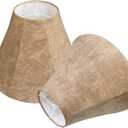 TOOTOO STAR Lamp Shades Set of 2,Imitation Sheepskin LampShade Royal Style 6" Top x 14" Bottom x 10" High Lamp Shades,Suitable for floor and table LampShades Spider