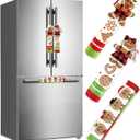 3 Piece Set Christmas Gingerbread Refrigerator Door Handle Covers Appliance Handle Covers Christmas Gingerbread Decorations Fits Standard Size Kitchen Refrigerator Microwave Oven Or Dishwasher