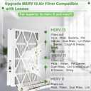 3 Packs,X6670 16x 25x 5 Merv 13 Filter Compatible with Lennox X6670,HCF16-11,HCF16-10,HCC16-28 and Honeywell FC100A1029, Foldable Design (Actual Size: 15.75 x 24.75 x 4.38in)