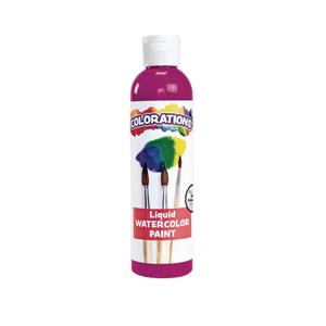 Colorations LWFS Liquid Watercolor Paint, 8 fl oz, Fuchsia, Non-Toxic, Painting, Kids, Craft, Hobby, Fun, Water Color, Posters, Cool effects, Versatile, Gift