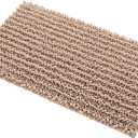 Yimobra Original Luxury Chenille Bath Rug Mat, 32 x 20 Inches, Soft Shaggy Bathroom Rugs, Large Size, Super Absorbent and Thick, Non-Slip, Machine Washable, Bath Mats for Bathroom, Light Brown
