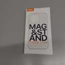 QTlier case for iPhone 16pro, 360 Rotatable Ring Stand, Raised Camera Frame, Shockproof with MagSafe Black