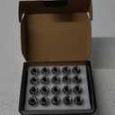 MIKKUPPA M12x1.5 Lug Nuts - Replacement for 2006-2020 Ford Fusion, 2000-2019 Focus, 2001-2023 Escape Aftermarket Wheel - 20pcs Chrome Closed End Lug Nut (Silver)