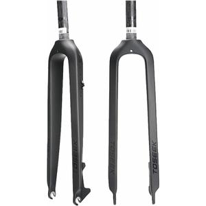 BestParts Full Carbon MTB Front Fork 1-1/8" 26/27.5/29" 3K T800 Fiber Rigid Disc Brake, 28.6mm Threadless Straight Tube Superlight Mountain Bike ForksUS Stock