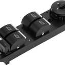 X AUTOHAUX Front Left Driver Side Power Window Switch Window Control Switch No.CV6Z14529A for Ford C-Max Escape Focus Transit Connect