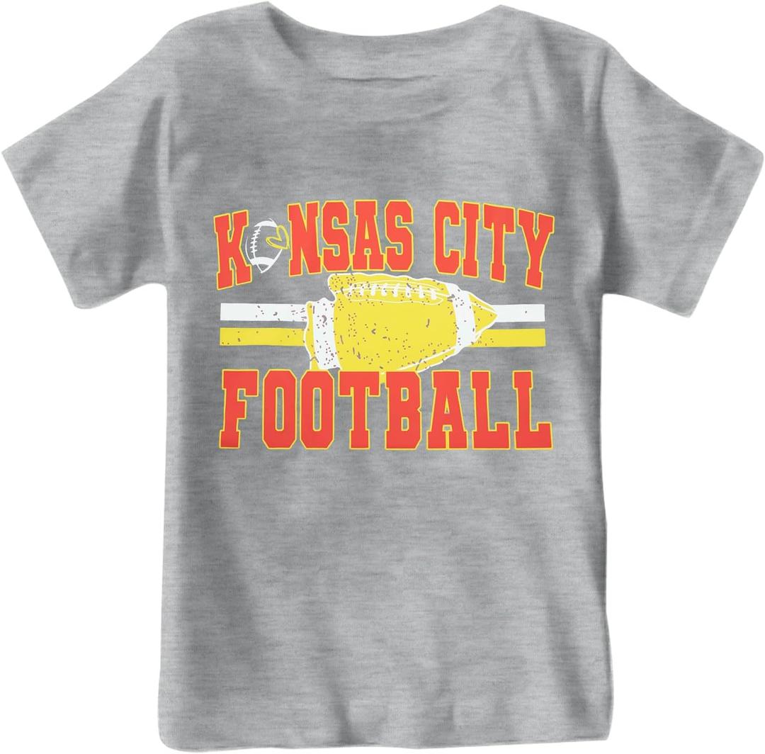 Football Shirts for Girls Boys Game Day Shirt Softball Season Kids Tee Print Short Sleeve Top
