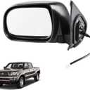 Left Driver Side Power Side View Mirror Manual Folding Compatible for Toyota Tacoma 2005-2011 Replaces 87940-04190-C0 TO1320203