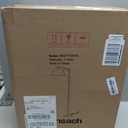 Oneach Arc Floor Lamp for Living Room,Rattan Boho Floor Lamp with Hand-Woven Shade, Foot Switch,Gold Metal Base & Pole,Farmhouse Standing Lamp for Bedroom Corner,Reading