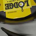 Lodge 10.25 Inch Cast Iron Skillet  Pre-Seasoned Frying Pan with Teardrop Handle  Oven, Stovetop, Grill & Campfire Use  Made in USA  Durable, Non-Toxic, Even-Heating Cookware  Black