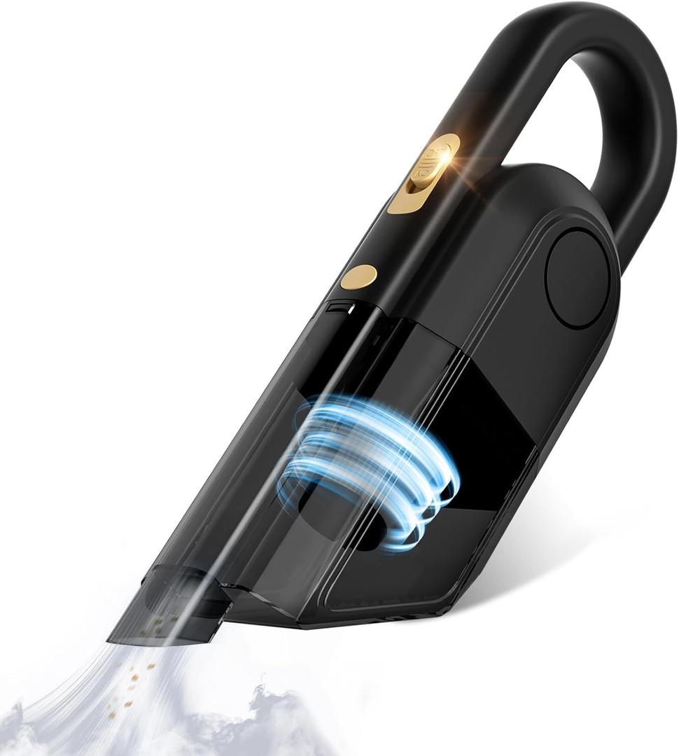 JUSTTOP Car Vacuum Portable Cleaner,9000Pa Vacuum Cleaner and Air Duster,120W high Power Wet&Dry Handheld mini Vacuum Cleaner,Multiple Accessories for Car,Home, Office