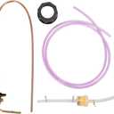 For Diesel Heaters, Extra Capacity Fuel Tank Standpipe Kit, All-Metal Rust-Proof Cap with 36" Tubing & Filter, Extend Runtime 5X