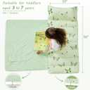 Lasoftan Toddler Nap Mat with Pillow and Blanket, Extra Large Rolled Napping Mats,Slumber Bags for Boys Girls,Kids Sleeping Bag for Daycare, Preschool Travel Camping