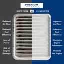 PG Engine Air Filter PA99097 | Fits 2017-2022 Kia Sportage, 2016-2021 Hyundai Tucson (Premium Guard-1 PK)