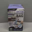 Cozy Essential Vacuum Storage Bags, Compression Space Saver Bags for Clothes, Comforters, Blankets, Pillow, Bedding, Sealer Clothing Storage,25 Combo