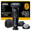 Braun Electric Razor for Men Series 5, Beard Shaver, Electric Shaver with Body Groomer and Travel Case, S5 5155cs