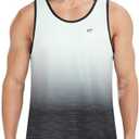 EZRUN Men's Tank Tops Quick Dry Workout Swim Beach Shirts Sleeveless Shirts for Bodybuilding Gym Fitness Training Size XL