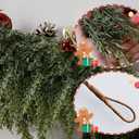 Christmas Cedar Garland Artificial Realistic Real Touch Soft and Thickness Greenery Faux Cedar Pine Garlands for Home Fireplace Table Mantel Indoor Outdoor Holiday Party Xmas Winter Decoration6FT