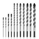 amoolo Masonry Drill Bits Set 11 Piece,Premium Concrete Drill Bit Set for TILE, BRICK, CEMENT, CONCRETE, GLASS, PLASTIC, CINDERBLOCK, WOOD etc., Set of 2