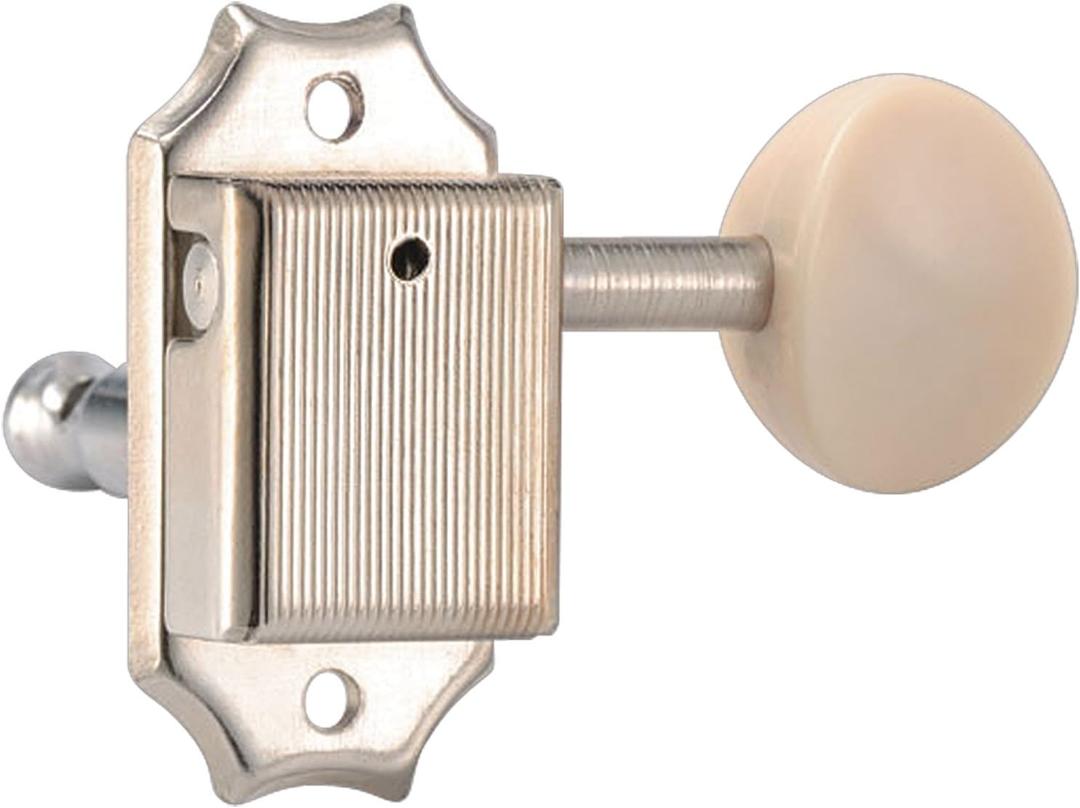 Golden Gate F-2213 Vintage Acoustic Guitar Tuners - 6 Individual (3+3) - Nickel