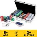 Spin Master Games, Cardinal Classics, 300-Piece Poker Set with Aluminum Carrying Case & Professional Weight Chips & Poker Dice, for Ages 8+