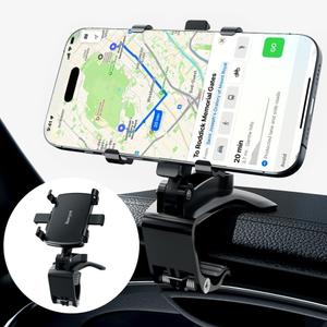 Car Phone Holder Dashboard Phone Mount 360 Degree Rotation Multifunctional Clip Design Car Universal Phone Mount Compatible with 4-7 inch cellphones