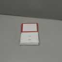 Hill Valley Greetings Classic Red Border Note Cards - 48 Folding Greeting Cards with Envelopes - Blank Inside