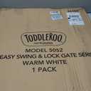 Toddleroo by North States - Tall Easy Swing & Lock Baby Gate Series 2: Hardware Mounted Metal Safety Gate for Stairs & Doorways - Adjustable 28.68 to 47.85 Inches Wide - 36 Inches Tall - Ivory