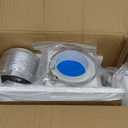 12" Ultra Quiet Bathroom Exhaust Fan with 6500K LED Light, 1.0 Sone 120 CFM, 10x10 Mount, 1500 LM Ceiling Ventilation Fan, Energy Efficient (6500K LED-W)