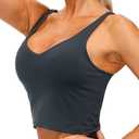 THE GYM PEOPLE Womens' Sports Bra Longline Wirefree Padded with Medium Support