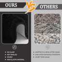 Black Bathroom Rugs 23.6"x16.9", Extra Soft Absorbent Thick Shaggy Bath Rugs, Non Slip Quick Dry Bath Mat, Machine Washable Bath Rugs for Bathroom, Microfiber Rugs for Shower Bathtubs