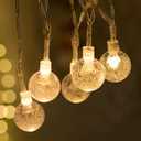 Led Garland String Lights Gypsophila Bubble Ball Lamp Holiday Lighting Battery USB Power Indoor For Christmas Wedding Decoration (10m 80led Warm White (Usb))