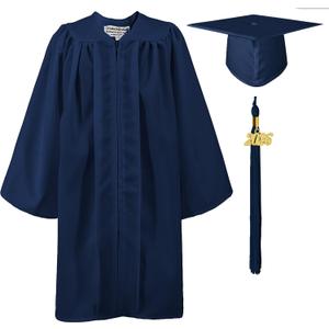 GraduationMall Matte Kindergarten Graduation Gown Cap Set with 2026 Tassel, 33