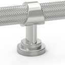 10 Pack Cabinet knurled Knobs Brushed Satin Nickel Kitchen Cabinet Knobs Aluminum and Zinc Alloy Drawer Pulls Solid Cabinet Hardware (1.38'' Diameter(35mm)