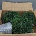 Nearly Natural 36 in Artificial Triple Ball Boxwood Topiary Tree with Pot