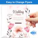 10 Pack Acrylic Sign Holder 5 x 7, L-Shape Clear Plastic Display Stand for Tabletop, Acrylic Stands for Flyers, Table Paper Holder, Vertical Sign Holder 5x7 for Restaurants, Office and School (Slant 10 Pack 5x7)