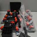 Heavy Duty 3000LBS Furniture Dolly & Movers with 5 Wheels & Brake - 360 Rotating Moving Dolly for Furniture, Piano, Appliances - 6.4 Inch Non-Slip Sliders, Red