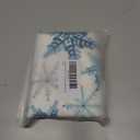 CaliTime Christmas Throw Pillow Covers Decorative 18 X 18 Inches Pack of 2 Cozy Fleece Snowflakes Cushion Cases for Holiday Couch Sofa Bed Living Room Home Smoke Blue Grey