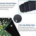 Large Extended Gaming Mouse Pad with Stitched Edges,Green Desk Mat XL Cool Desk Pad Keyboard Mat,Kawaii Cute Cat Flower Mouse Pad Desk Mat Desk Decor with Non-Slip Rubber Base,Large Computer Mat (B1)