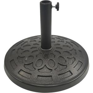 T&Jero 29 lb Round Heavy Duty Patio Market Table Umbrella Base Stand Weight for Outdoor, Black
