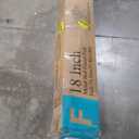 ROIL 18 Inch White Full Size Bed Frame with Rounded Corner and Headboard Hole Mattress Retainers 3500LBS Heavy Duty Steel Slats No Box Spring Needed Platform Noise-Free Easy Assembly