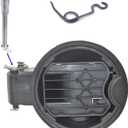 Fuel Door Hinge Pin With Gas Door Spring for 2009-2014 F150 2010-2014 Lincoln Mark LT Loose Gas Cap Permanent Repair Fix (Metal)