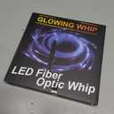 6ft LED Fiber Optic Whip Dance, USB Rechargeable, 7 Colors, 4 Modes, Rainbow Bright Lights Effect, Great for Rave Party, Music Festival, Stage Show, Carnival Activities