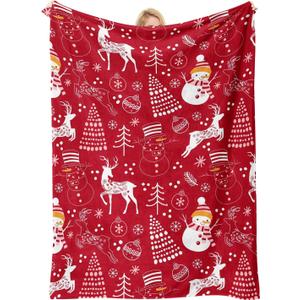 Christmas Blanket for Adults/Women/Boys/Kids, Holiday Fleece Throw Blanket for Couch/Sofa, Holiday Decor, Christmas Decorations/Gifts 40"x 60"