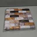 10-Sheet Peel and Stick Tile Backsplash Thicker Design Marble Tiles 12"x12" Stick on Backsplash Self Adhesive Backsplash for Kitchen, Bathroom Color Marble Black