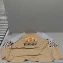 MOUSYA Thankful Blessed T-Shirt Thanksgiving Colorful Turkey Tshirt Women 3/4 Sleeve O-Neck Striped Splicing Tops Tees (XX-Large)